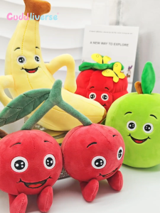 Realistic Fruit & Vegetable Grab Character Novelty Toy,Baby educational toys training like fruit toys super soft crystal fabric plush toys
