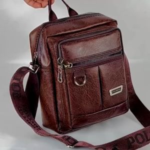Tas Selempang Kulit PU Polo Amstar Waterproof Terbaru Tas Pria