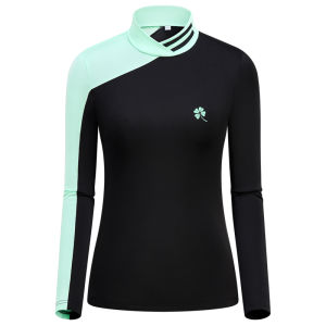 TTYGJ | Womens UV Protection Quick-Dry Golf Shirt with High Collar and Elastic Fit