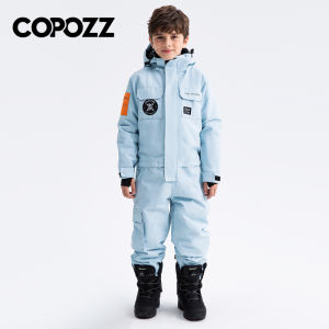 COPOZZ Children Snowsuit Kids Ski Suits One Piece Jumpsuits Overalls Outdoor Sports Snowboarding Snow Suit For Boys And Girls
