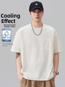 Liquid Ammonia Cotton Men T Shirt Short Sleeve Summer