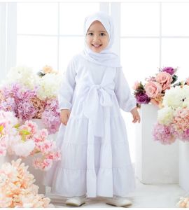 Dress Anak Perempuan 3-4 Tahun ZEETA KIDS WD Bahan KATUN RAYON Baju Anak Terbaru 2023 Import
