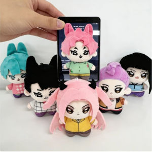 Hasbro | Anime K-POP Demon-Hunting Girl Plush Rumi Mira Zoey Figure Monster Hunt Girl Group Plush Doll Toy Gift Party Desk Decoration