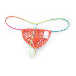 กางเกงชั้นในชายเซ็กซี่แบบจีสตริงตาข่าย  ทรงเอวต่ำ  ช่องใส่จู๋  ผ้าตาข่ายโปร่ง  ชุดชั้นในอีโรติก