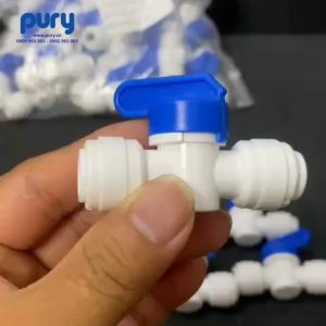 Van Xả Tay Van Xả Ngang Máy Lọc Nước RO ra dây 6mm hoặc 10mm --- Van Xả Ngang nối nhanh