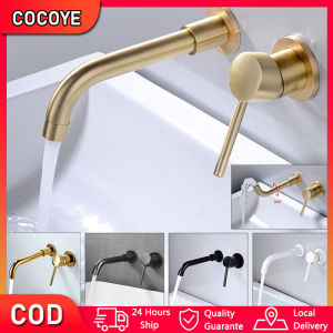 Kran Dinding Bahan Kuningan Kamar Mandi Wastafel Keran Wastafel Dinding Keran Air Panas Dan Dingin Keran Air Cuci Piring