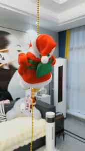 🎅ตกแต่งคริสต์มาสปีนเชือกบันไดซานตาคลอสตุ๊กตาจี้ในร่มโรงแรมช้อปปิ้งมอลล์หน้าต่างตกแต่งบ้าน