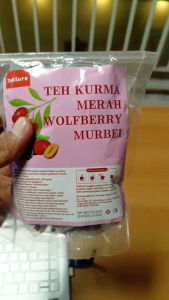 Teh Kici Kurma Merah Murbei Hitam Kombinasi Sehat Black Wolfberry Mulberry Red Date Goji Berry Tea