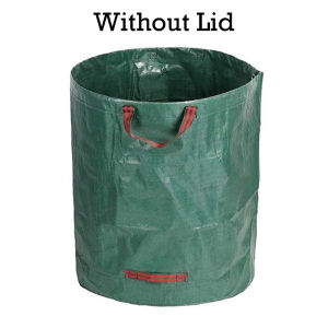 120-500L Garden Yard Waste Bag With Lid Foldable Leaf Collection Trash Can Reusable Fallen Leaves Outdoor Gardening Storage Bag