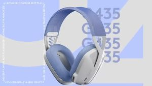 LOGITECH GAMING HEADSET G435 WHITE with LIGHTSPEED USB Connection and Speed Gaming by Logitech