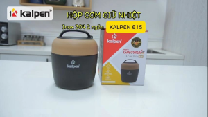 Hộp cơm giữ nhiệt Inox 304 2 ngăn Kalpen E15 1L hàng chính hãng