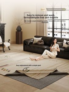 AOVOC | Washable Removable Dirt-Resistant New Design Non-Adhesive Simple Carpet Mat