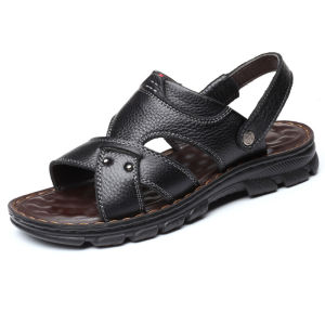 [BISA COD] Grosir Sandal Pria Kulit  New Import Pria Pesta Untuk Kerja Dan Jalan Jalan GS11662