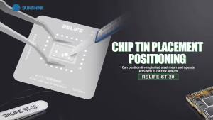RELIFE ST-20 Chip Positioning Tweezers High Precision Flying Line Super Hard Tweezer for Soldering and IC Chip Micro-repair