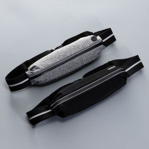 กระเป๋าคาดเอวสำหรับวิ่งแบบบางเฉียบ ป้องกันน้ำ กันมองเห็น อุปกรณ์กลางแจ้ง กระเป๋าใส่โทรศัพท์มือถือสำหรับผู้ชายและผู้หญิง