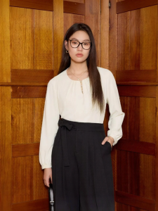 DUSHU | Large Size Office Stylish Long Sleeve Blouse
