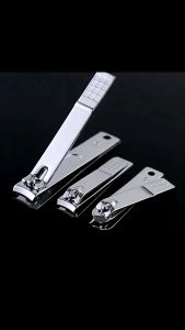 Gunting Kuku Hitam Baja / Silver Stainless Steel | Alat Potong Kuku Nail Clipper Besar / Jumbo / Kecil Perawatan Kaki Tangan Pedicure Manicure Nail Art Tajam Anti Karat Serbaguna Multifungsi Souvenir