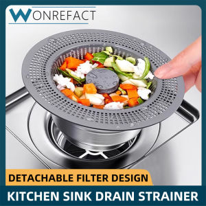 Kitchen Sink Food residues Catcher 304 Stainless Steel Drain Filter Sink Drain Kit Drain Stopper Drain Strainer Quick Drain Plug Chrome ABS 76-81mm Sink Drain Holes