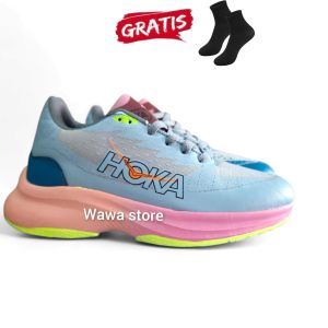 Paling Laris!!! Sepatu Running Hoka Mach 6 Wanita Sepatu Olahraga Lari Sneakers Shoes 100