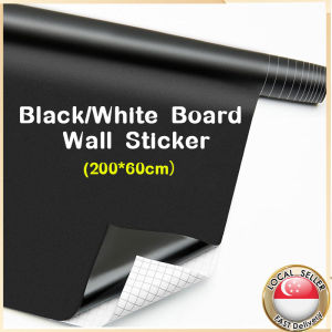 [SG]Chalkboard PVC Whiteboard Blackboard Wall Sticker Removable Black White Writing Drawing Memo Chalk Board School Class
