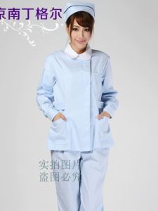 Beijing Nurse Uniform Set Womens Long Sleeve Dental Lab Coat Winter Workwear Separate Pieces Cotton Medical Scrubs
