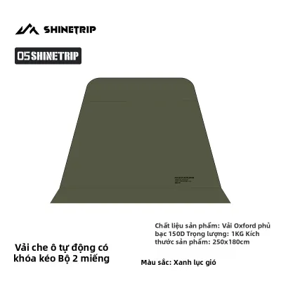 ShineTrip | Lều mái vòm ngoài trời dành cho hoạt động dã ngoại hai trong một tự động mở nhanh chống nắng và chống mưa tiện lợi để cắm trại qua đêm