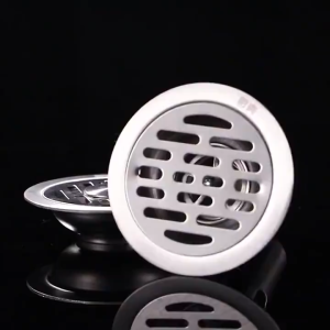 Stainless Steel Shower Floor Drain 10cm Grid Cover Anti Odor Insect Deep Seal Strainer Bathroom