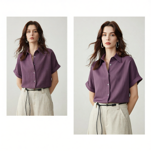 YAKEJIA | Casual Daily White Linen Short Sleeve Shirt