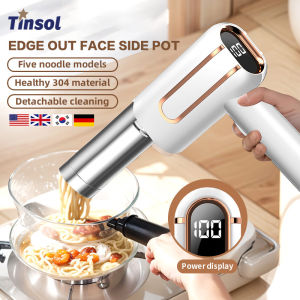 TINSOL Portable Electric Noodle Maker USB Rechargeable Pasta Machine Home Appliance Smart Noodle Maker for Family Breakfast