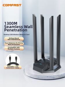 Comfast | High Speed Dual Band 5G Gigabit USB WiFi Adapter