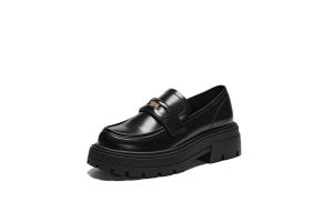 Warrior | Thick Sole High-boosting Casual Loafers Easy-to-wear Womens Shoe