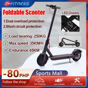 Foldable Electric Scooter 10Ah Battery 500W Motor 8Inch Solid Rubber Honeycomb Tire App controlled E Scooter for Adults Electric Scooter for Adult