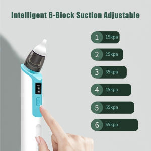 easygoing【24H】Nasal Aspirator Rechargeable Baby Nose Cleaner soft Silicone Suction Child Nasal Aspirator Penyedut Sedut Hingus吸鼻器