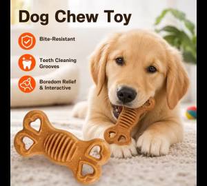 Pet Dog Soothing Teeth Grinding Toy Bite Resistant Interactive Teeth Cleaning Bone Rod for Small And Medium Sized Dogs