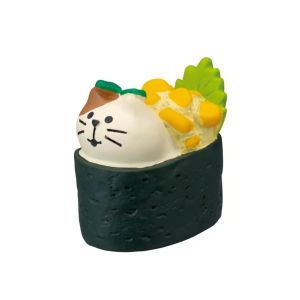 Japanese Cat Sushi DIY Candy Toy Dining Table Cute Little Ornaments Small Hem Pieces Daily Food Shop Decoration Mini Resin Small Hem Items