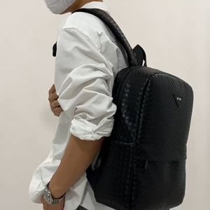 GLADIO Tas Ransel Pria Hitam GLD030B5 Hayden Kulit Premium Terbaru Keren Kasual Anti Air Kekinian