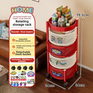 evesigar | Mobile Multilevel Storage Rack On Wheels Detachable