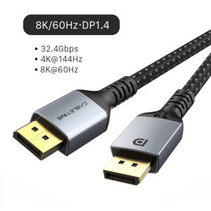 CABLETIME DisplayPort Cable 8K 60Hz 4K 120Hz DP 1.4 Video Audio HDR for Xiaomi TV Box PC Laptop 8K DP Cable