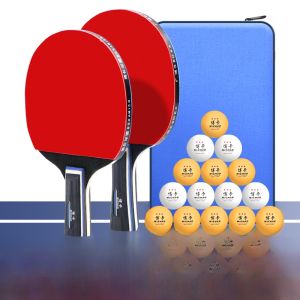 Primary School Students Ping Pong Racket Set Long Handle High Elasticity Rubber Coated Bokka Brand Table Tennis Equipment
