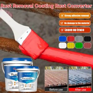 Rust Removal Coating Rust Converter Metal Rust Conversion Agent Water-Based Metal Paint Anti-Rust Paint Metal Primer Paint Waterproof Metal Rust Remover