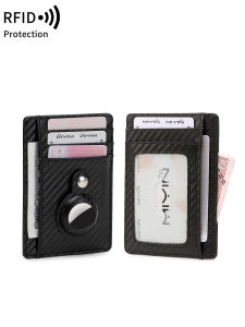 Ultrathin RFID Blocking Credit Card Wallet Can hold Airtag wallet Minimalist ID card holder for men and women both wallet