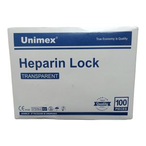 Unimex Heparin Lock Transparent 100s