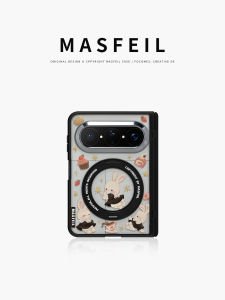 MASFEIL | Ultra-thin Magnetic Phone Case With Stand Huawei PuraXMax Transparent Full Cover Anti-drop