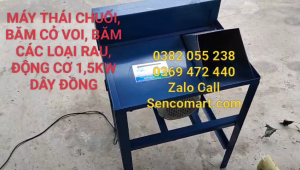 Máy Băm Cỏ Voi băm Bèo Băm Chuối băm rau bảo hành mô tơ 12 tháng