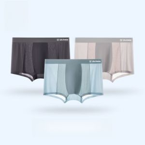 HLA | Quần lót nam Ice Silk kháng khuẩn thoáng khí thấm hút mỏng lưới quần đùi mùa thu đông thoải mái thoáng khí cho nam