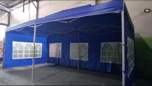 Tenda Lipat 3x6 Premium Lengkap Dinding Motif Jendela 3 Sisi