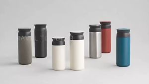 Cindychen2 500ML/350ML Japanese Style Coffee Mug Tumbler 304 Stainless Steel Cold And Hot