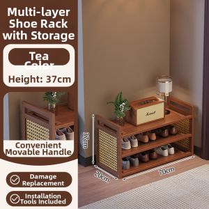 CHUJUN | Space-Saving Multi-Level Shoe Rack for Entryway Hallway Dormitory Rentals