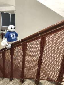 Kids Stair Protection Net Baby Railing Handrail Drop-Resistant Anti-Fall Fence Safety Net Gap Baffle Punch-Free