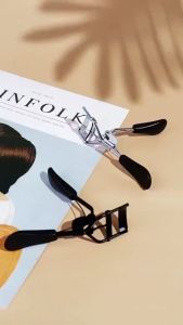 Penjepit Bulu Mata Portable Mini Curling Eyelash Curler Hitam Sisir Besar Untuk Pemula Curl Eye Lash Eyelash Alat Jepit